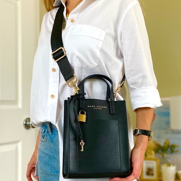 Marc Jacobs Handbags - New Marc Jacobs bag crossbody black leather gold tone hardware 2 straps NWT